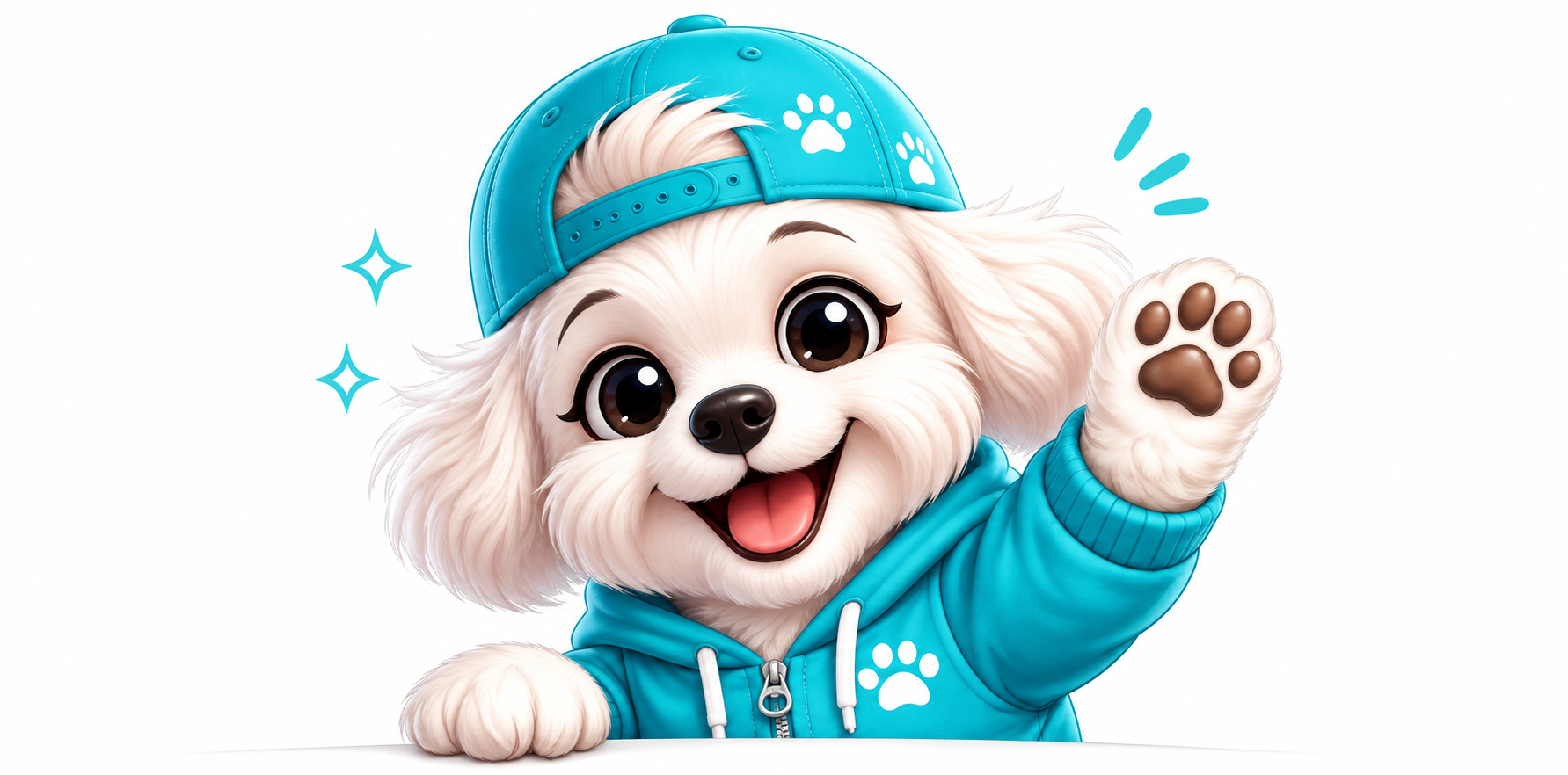 Mimi, The Bark Site mascot, welcoming you